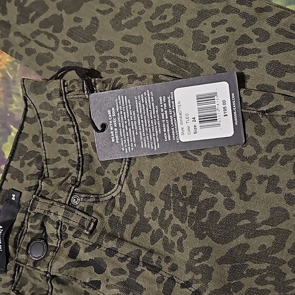 Hudson High Rise‎ Leopard Print Skinny Jeans 24 NWT - Picture 4 of 6